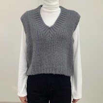 땅콩 니트 베스트