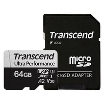 트랜센드 340S Ultra Perfomance 마이크로SD 카드, 64GB