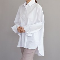 비나인 여성용 엠보프 등주름셔츠
