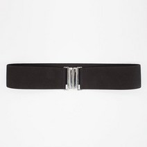 테드브라운 여성용 실버버클 스판 벨트 50mm