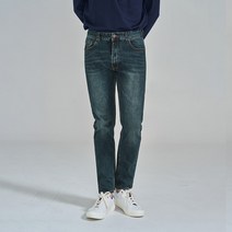 클로니아 남성용 구리 피그먼트 워싱 세미 일자 청바지 CU6M92