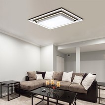 원하 LED 브릭스 거실등 250W, 블랙 + 화이트