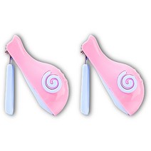 잇곰 달팽이 유아손톱깎이, 2개, 핑크