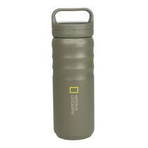 내셔널지오그래픽 에어터치 이중 스테인리스 스틸 텀블러, 밀리터리 그린, 540ml
