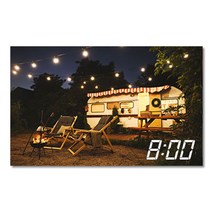 홈마인 LED 캔버스 프린팅 액자 시계 캠핑, 800-HM-CAMPING-27