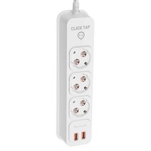 부엉이 클릭 멀티탭 USB 2포트 3구 Q2, 5m, 1개