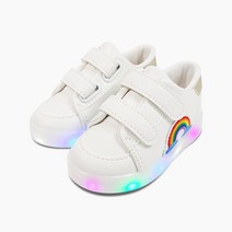 새끼발바닥 아동용 레인보우 LED 슈즈