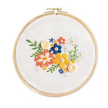 초보자용 프랑스자수 십자수 DIY 패키지, 1개, 샤르망플라워 9