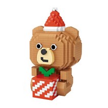 LOZ 플라워유니콘 선물곰 미니블럭, 02 선물곰