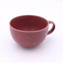 달소금 도자기 빅 라떼잔, 인디언레드, 1개