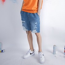 골드퍼센트 남성용 베이직 무파진 밴딩 자수 데님팬츠