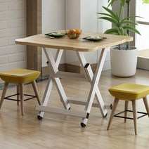 따니네 심플 접이식 테이블 소 ZZ012, 베이지