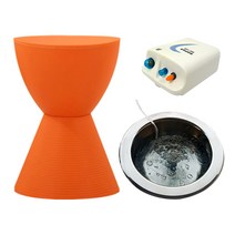 뉴니끄 무선버블 스텐 좌욕기 샌드스툴 세트 SDDair540g 딥오렌지, 1세트