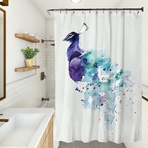 마켓에이 유니크 에니멀픽쳐 샤워커튼 YL006 180 x 180 cm, 1개, 멀티(혼합)컬러