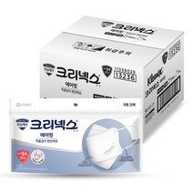 크리넥스 에어핏 마스크 지퍼백 대형 KF94, 20개입, 3개, 흰색