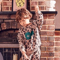 마틸다엔와이 아동용 레오파드 맨투맨