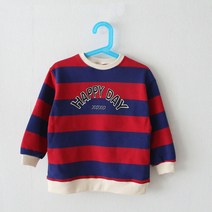 아이크레용 아동용 해피데이 나염 배색 맨투맨 티셔츠
