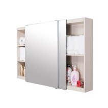 A6마트 고급형 손잡이 도어 DIY 욕실 슬라이드장 1200 x 800 mm, 아이보리