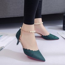 안다로미 웨이브체인 구두 5cm