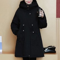 에스텔라 임산부 두꺼운 후드 패딩 재킷 ipa27