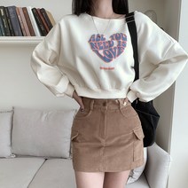 시크블랙 프파븐 골지 포켓 뒷밴딩 미니 스커트 cpsk4994k2a