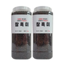 대한농산 통에담은 찰흑미, 2개, 2kg