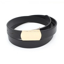 테드브라운 남성용 가죽 금장 장식촉 버클 벨트 25mm
