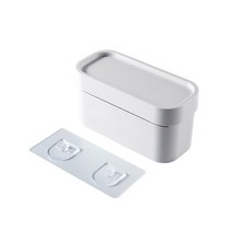 에이피디엠 ABS소재 비닐봉투 수납박스, 화이트, 1개