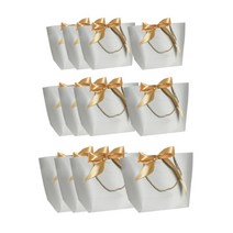 마켓감성 고급 쇼핑 종이 선물 가방 3종 x 4p 세트, 그레이