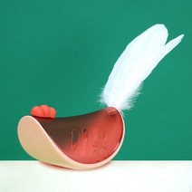 파스텔펫 고양이 꼬꼬 오뚝이 노즈워크 장난감, 1개, 핑크