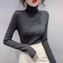 포플러앤씨 여성용 뮤즈 목폴라 티