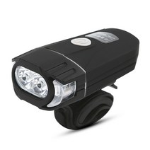 디빅 더블 T6 자전거 라이트 LD36, 블랙, 1개