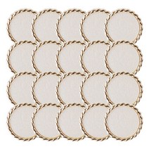 진주 보석 단추 톱니콤비 15mm, 골드, 20개