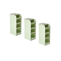 솔룸 책상 정리 데스크 수납함 소형, 초록, 3개