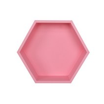 심플 다용도 육각형 벽걸이 선반 Q02, 타입2