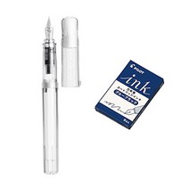 파이롯트 카쿠노 만년필 + 카트리지 5p 세트, F, NC(만년필), 블루블랙(카트리지)