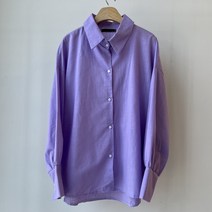 여성용 데일리 나인 린넨 오버핏 셔츠