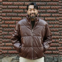 파이브엑스라지 남성용 오버핏 레자 숏 패딩