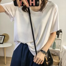 패션풀 여성용 라우더 U넥 반팔 티셔츠 27918