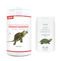 로라펫 프리미엄 감마루스 1000ml + 슈퍼 프리미엄 프로틴 56 거북이 사료 100ml 세트, 1세트