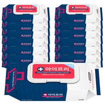 아이프리 더클린 에탄올 손소독티슈 캡형, 15개, 50개입