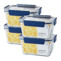 락앤락 탑클라스 직사각 밀폐용기 1.5L, 4개