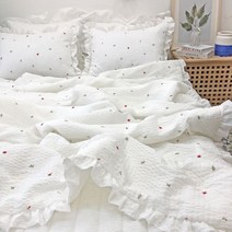 누블 라비앙로즈 자수 모달 시어서커 차렵이불