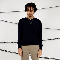 골드퍼센트 남성용 슬림핏 기본 캐시 V넥 니트