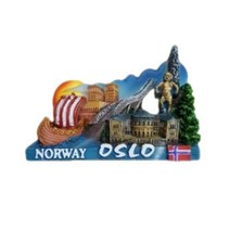 세계 여행 컬렉션 냉장고 자석, R4 북유럽 노르웨이 오슬로