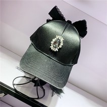 예스몰 스웨크 새틴 레이스 볼캡 모자