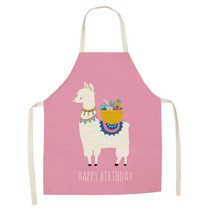 에이홉 알파카 일러스트 앞치마 68 x 55 cm, IT-07, 1개