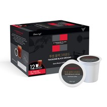 초이스카페 큐리그 호환 투썸플레이스 블랙그라운드 캡슐커피 12p, 108g, 1개