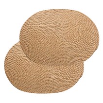 마켓감성 린넨 짚 테이블매트 2p, 30 x 40 cm