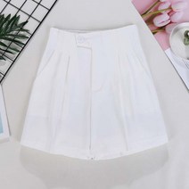 알로데 여성용 다트주름 루즈 와이드 레그 반바지